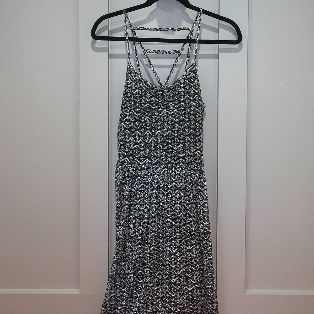 Xhilaration Printed Triangle Back Mini Dress